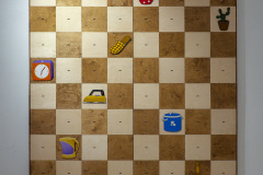 Interactive installation 'Eight Queens'. 1984-2021