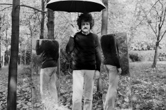 Artist Fransisco-Infante. From the series "Love me, love my umbrella". 1984